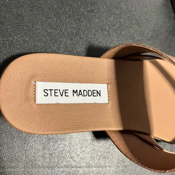Women’s Steve Madden Athens Rose Gold Sandals Size 9 - Picture 3 of 6